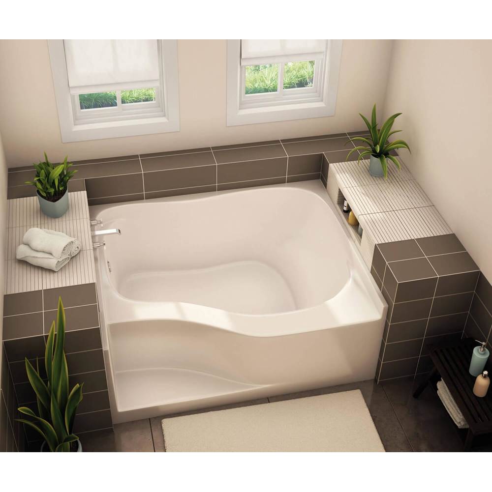SPS Companies, Inc.AkerGT-4860 AcrylX Alcove Right-Hand Drain Bath in Black