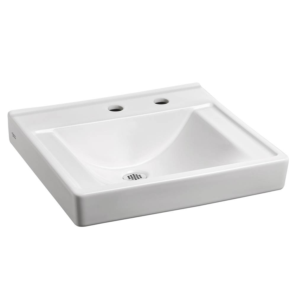 SPS Companies, Inc.American StandardDecorum® Wall-Hung EverClean® Sink Less Overflow With Center Hole Only and Extra Right-Hand Hole
