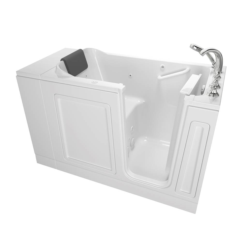 SPS Companies, Inc.American StandardAcrylic Luxury Series 28 x 48-Inch Walk-in Tub With Whirlpool System - Right-Hand Drain With Faucet