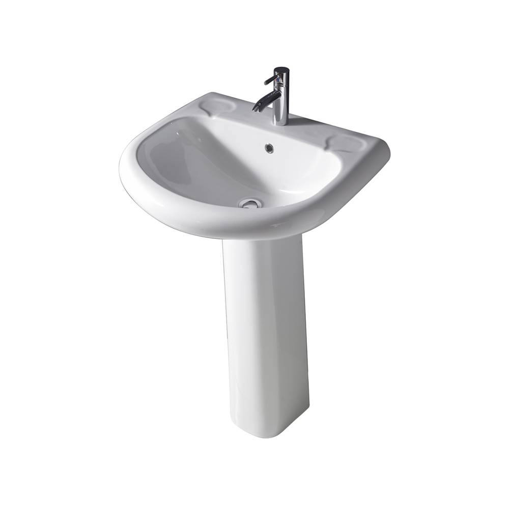 Barclay Complete Pedestal Bathroom Sinks item 3-181WH