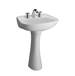 Barclay - 3-314WH - Complete Pedestal Bathroom Sinks