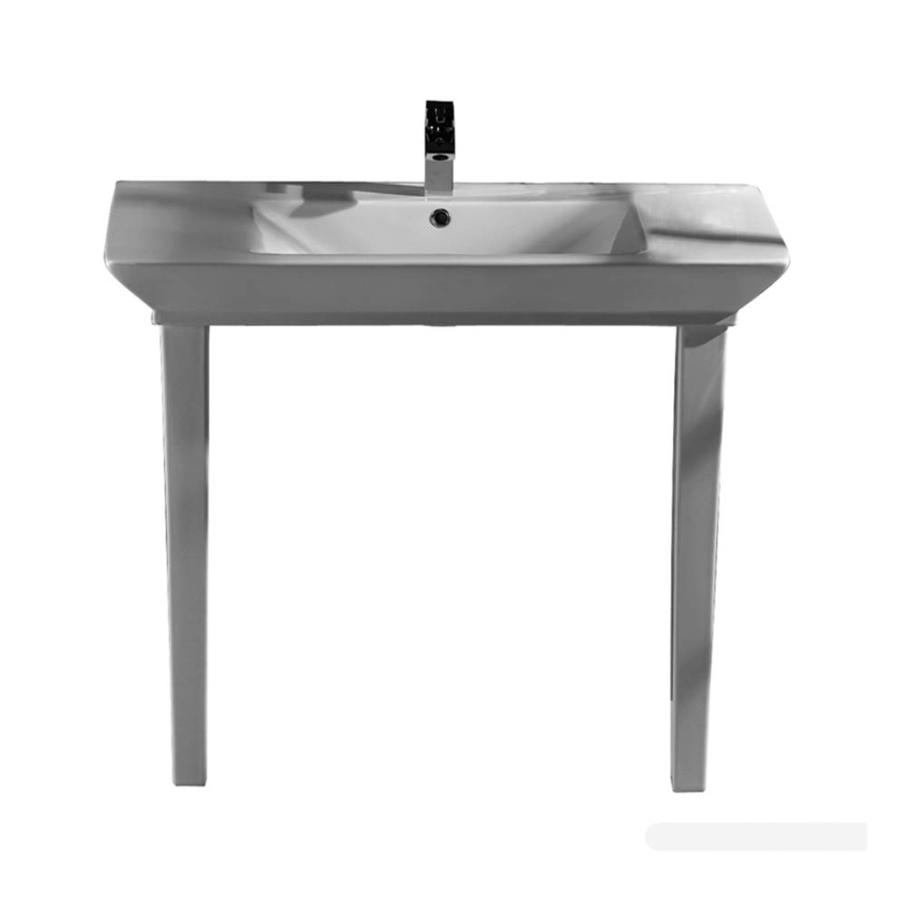 Barclay Lavatory Console Bathroom Sinks item 964WH