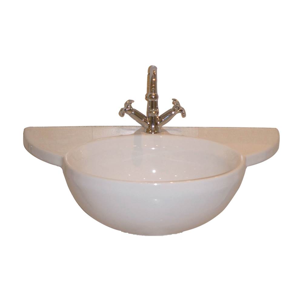 Barclay Vessel Only Pedestal Bathroom Sinks item B/3-611WH