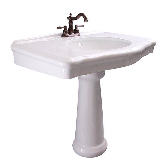 Barclay Complete Pedestal Bathroom Sinks item 3-3004WH
