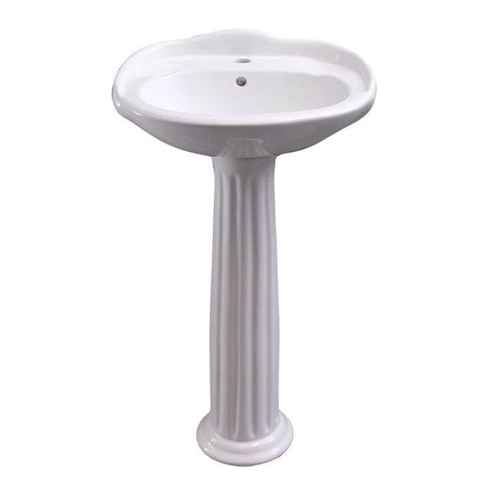 Barclay Complete Pedestal Bathroom Sinks item 3-3054WH