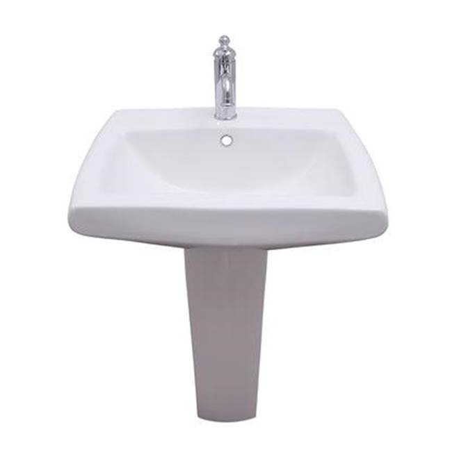 Barclay Pedestal Only Pedestal Bathroom Sinks item 3-456WH