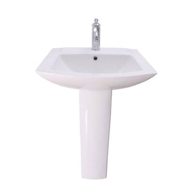 Barclay Pedestal Only Pedestal Bathroom Sinks item 3-466WH