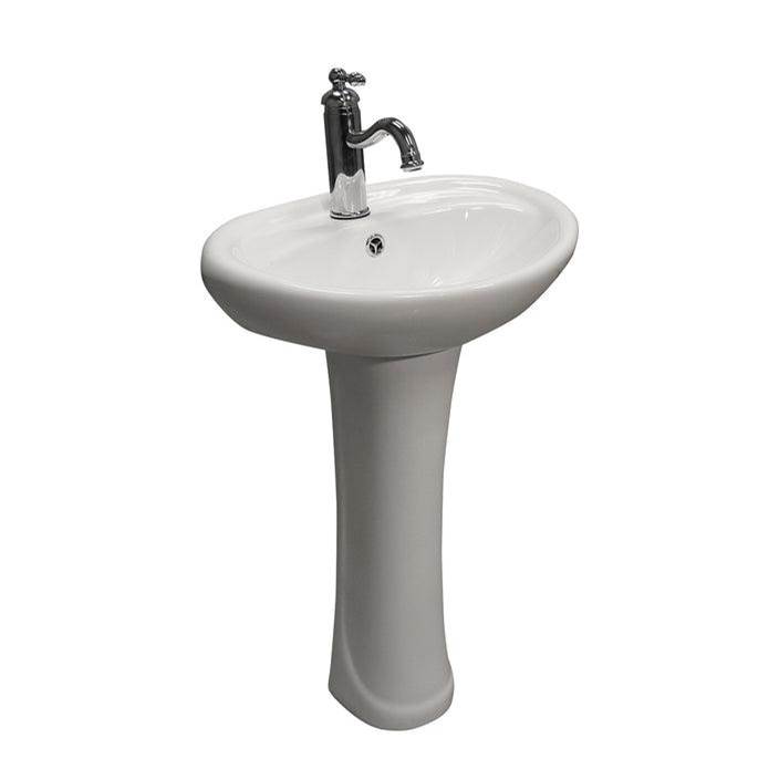 Barclay Complete Pedestal Bathroom Sinks item 3-9164WH