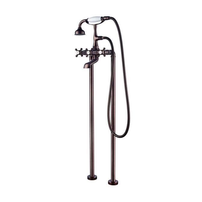 SPS Companies, Inc.BarclayFreestanding Tub Faucet W/HandShower, 6'' Straight Body, ORB