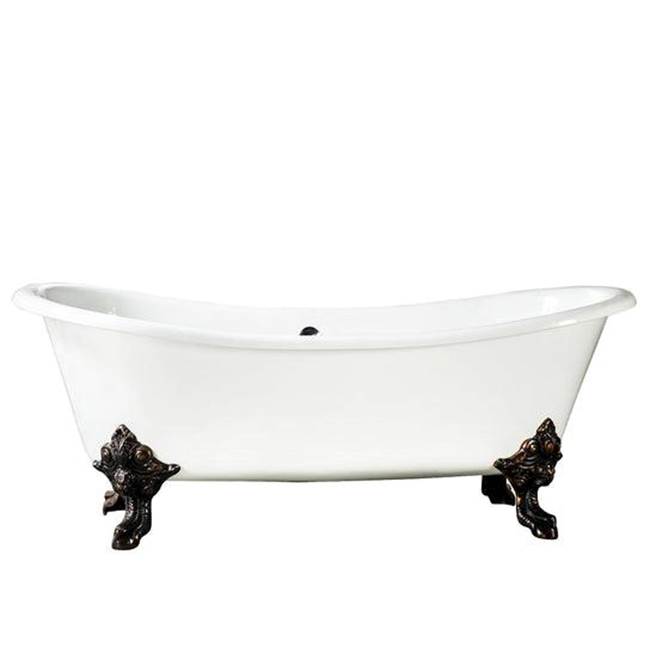 Barclay Free Standing Soaking Tubs item CTDS7H73L-WH-PN