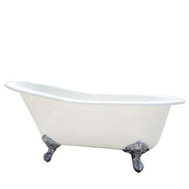Barclay Clawfoot Soaking Tubs item CTS7H54I-WH-PN