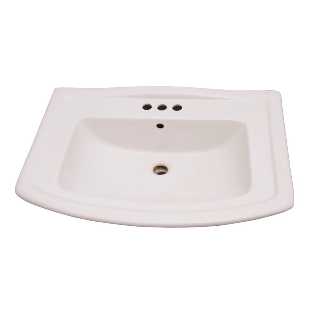 Barclay Vessel Only Pedestal Bathroom Sinks item B/3-494WH