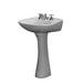 Barclay - B/3-318WH - Complete Pedestal Bathroom Sinks