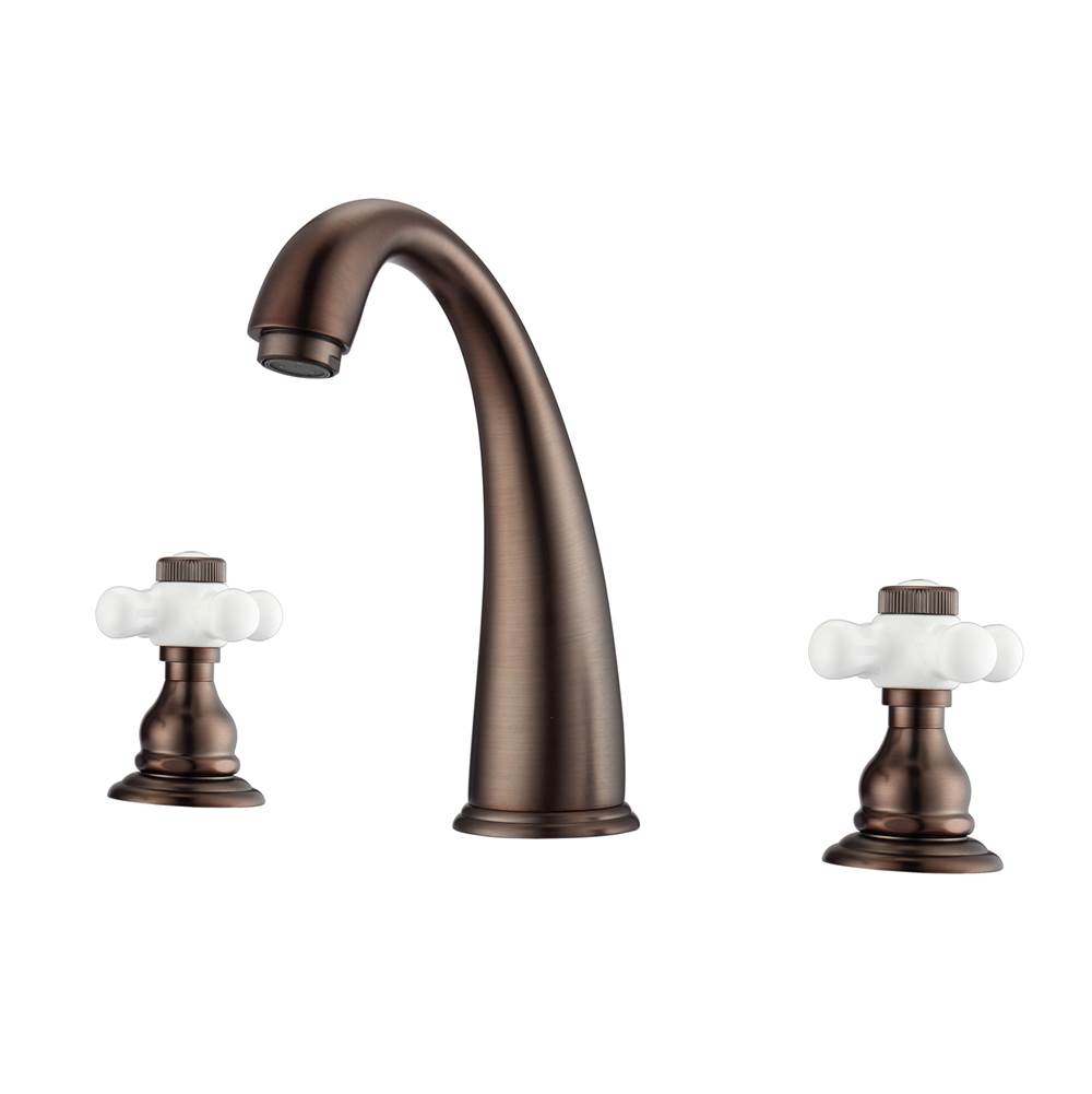 SPS Companies, Inc.BarclayMaddox 8''cc Lav Faucet, withhoses,Porcelain Cross Hdls,ORB