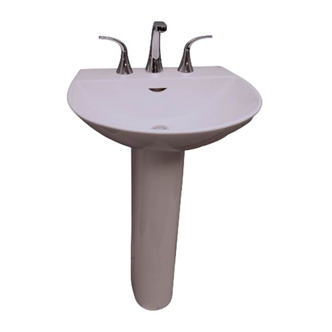 Barclay Complete Pedestal Bathroom Sinks item 3-344WH