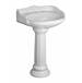 Barclay - B/3-658WH - Complete Pedestal Bathroom Sinks