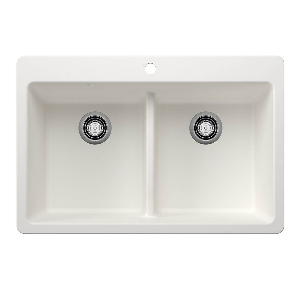 SPS Companies, Inc.BlancoLiven Equal Double Low Divide Dual Mount - White
