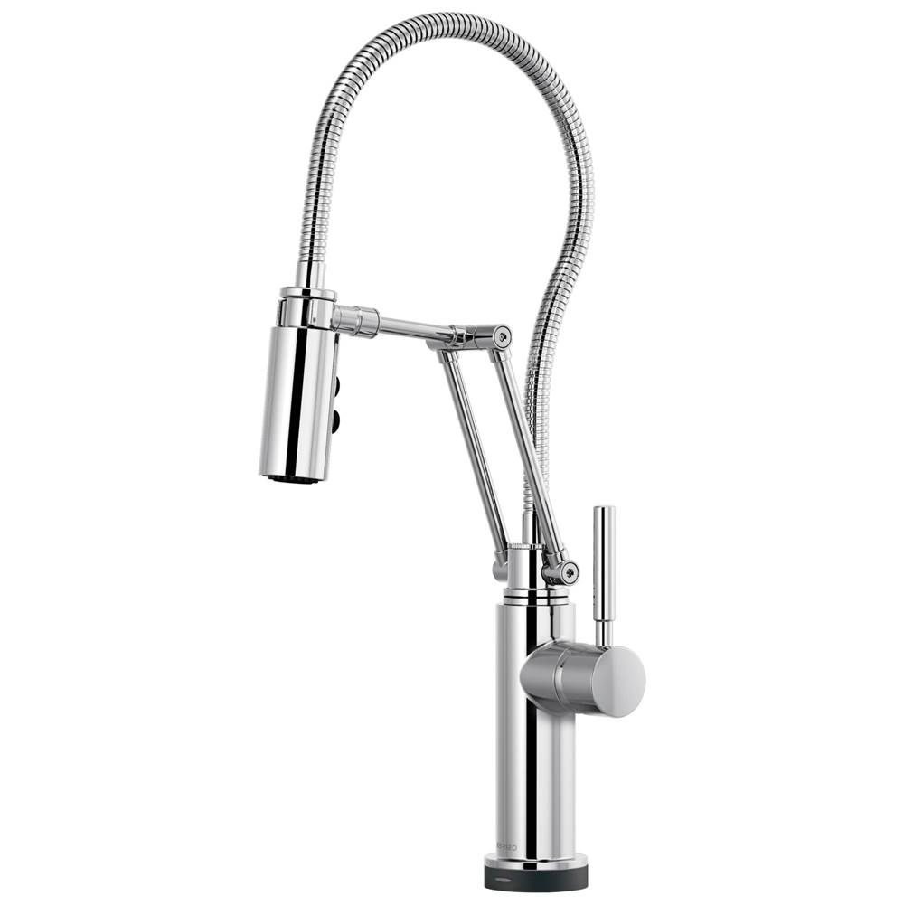 SPS Companies, Inc.BrizoSolna® SmartTouch® Articulating Kitchen Faucet With Finished Hose