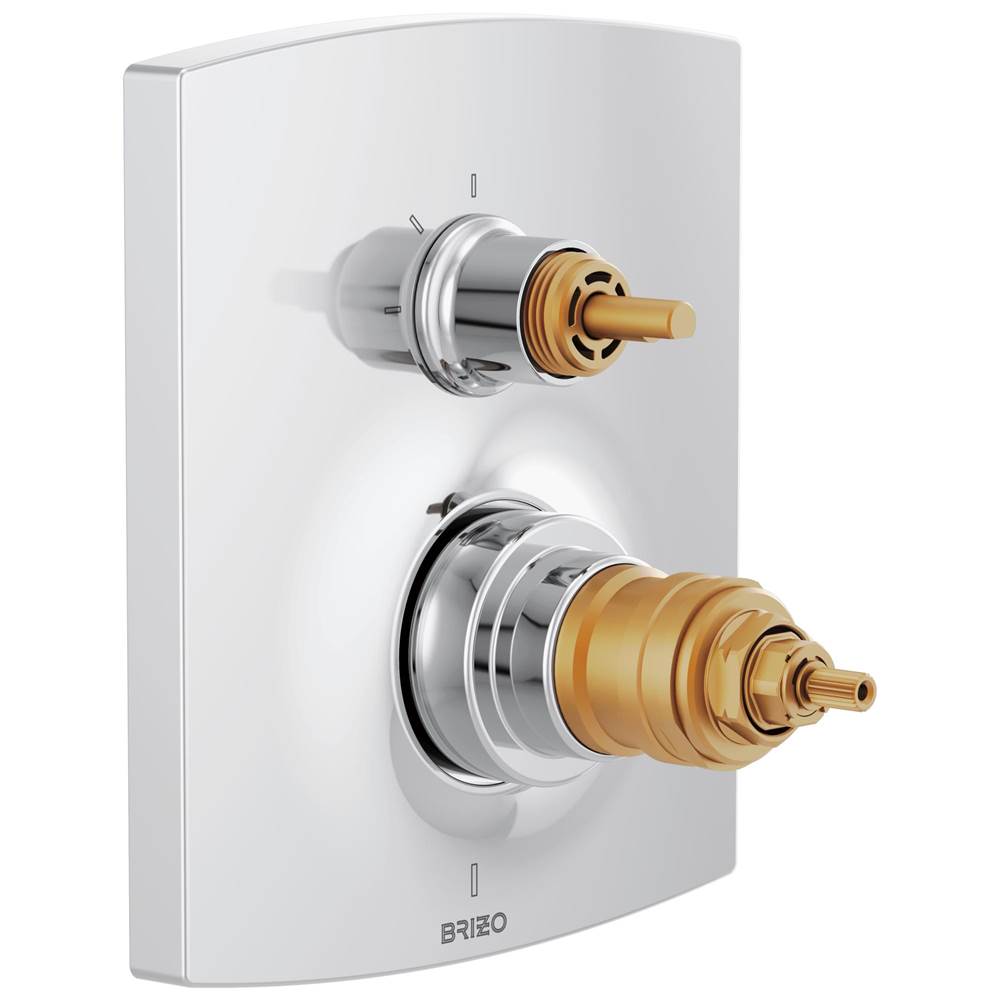 Brizo Thermostatic Valve Trims With Integrated Diverter Shower Faucet Trims item T75506-PCLHP