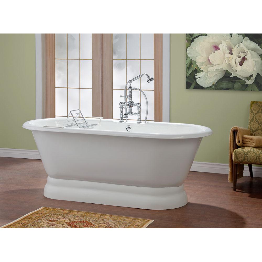 SPS Companies, Inc.Cheviot ProductsCARLTON Cast Iron Bathtub with Pedestal Base and Flat Area for Faucet Holes