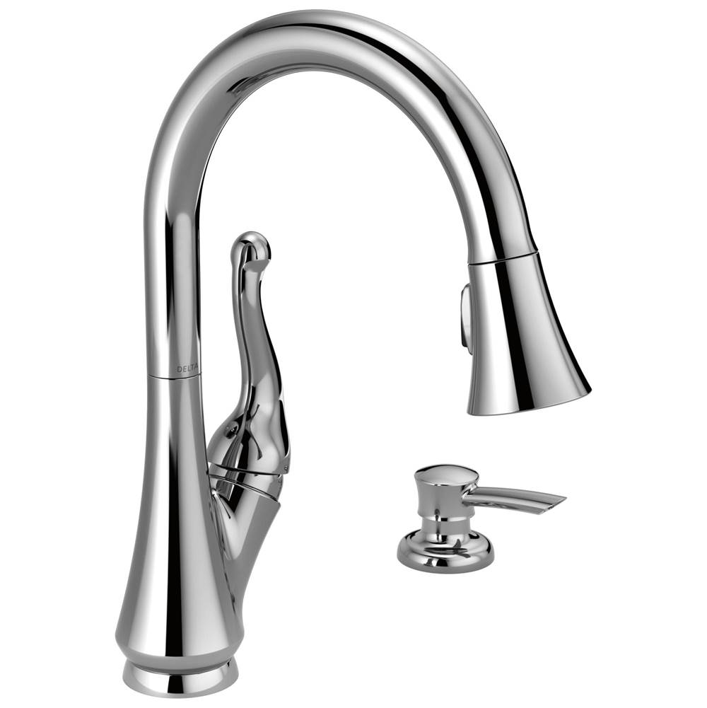 SPS Companies, Inc.Delta FaucetTalbott™ Single Handle Pull-Down Kitchen Faucet with Soap Dispenser