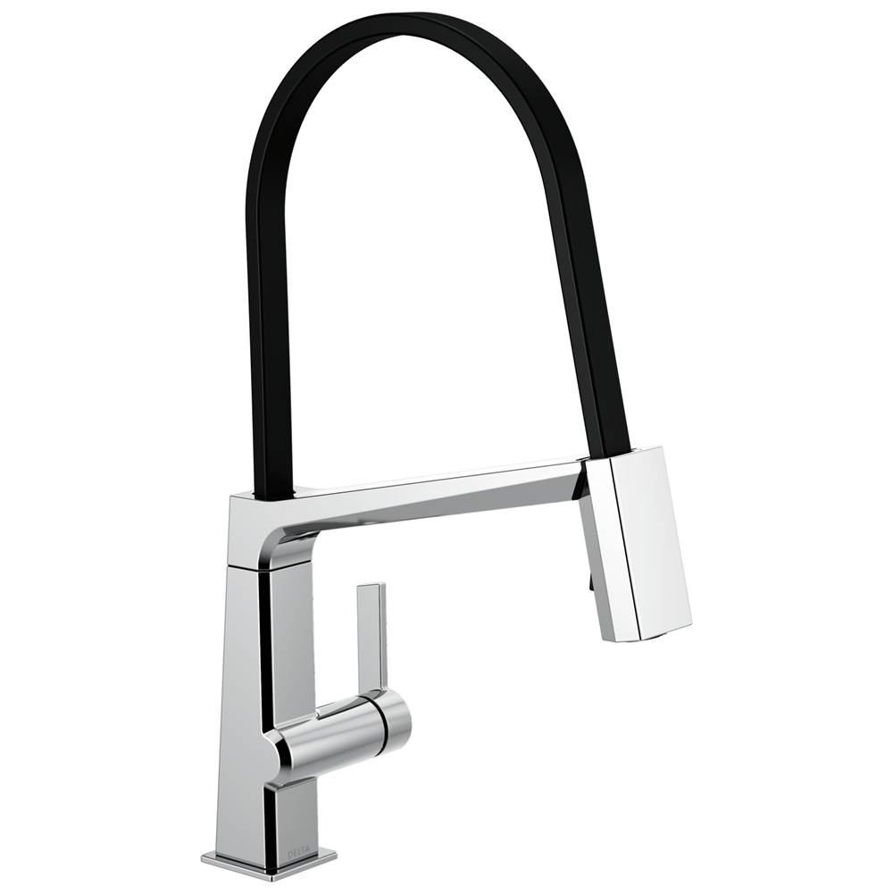 SPS Companies, Inc.Delta FaucetPivotal™ Single Handle Exposed Hose Kitchen Faucet
