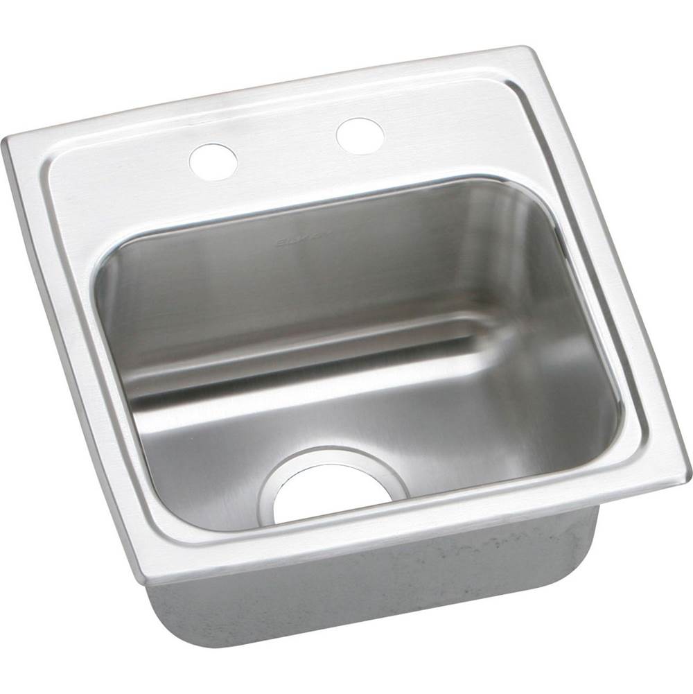 SPS Companies, Inc.ElkayLustertone Classic Stainless Steel 15'' x 15'' x 7-1/8'', 3-Hole Single Bowl Drop-in Bar Sink with Quick-clip and 3-1/2'' Drain