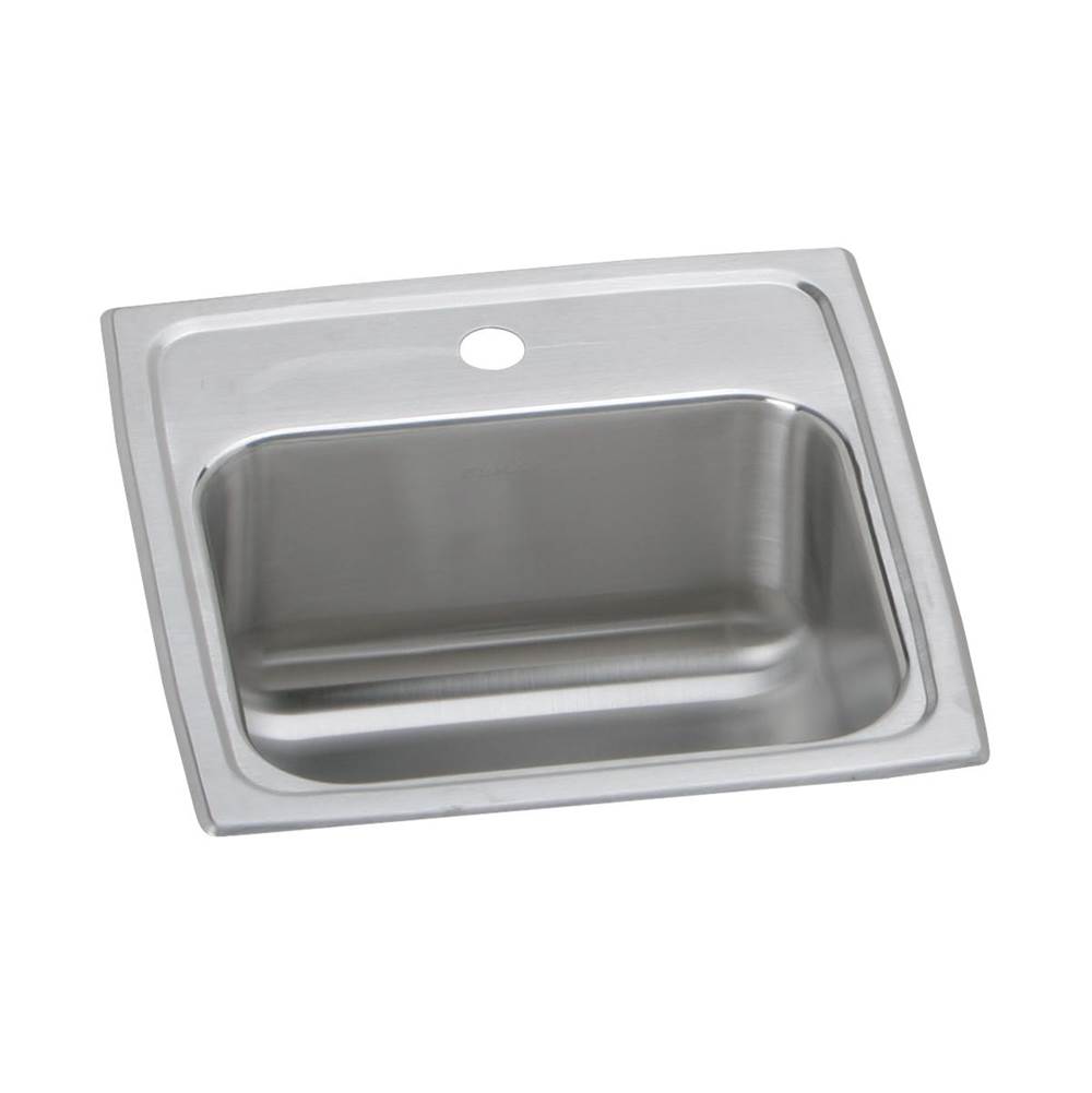 SPS Companies, Inc.ElkayLustertone Classic Stainless Steel 15'' x 15'' x 7-1/8'', 2-Hole Single Bowl Drop-in Bar Sink with 2'' Drain
