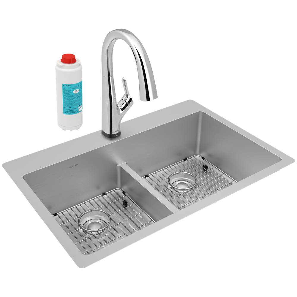 Elkay Dual Mount Kitchen Sinks item ECTSRA33229TFLC