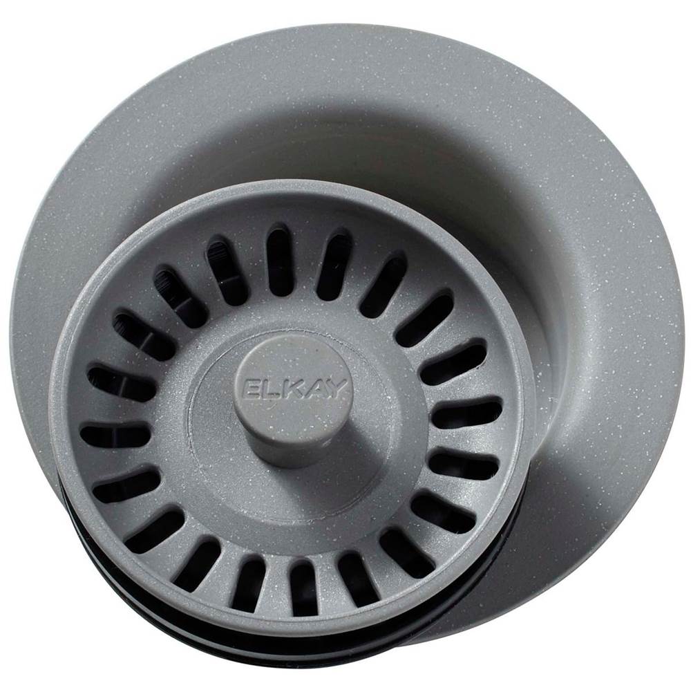 SPS Companies, Inc.ElkayPolymer 3-1/2'' Disposer Flange with Removable Basket Strainer and Rubber Stopper Greystone