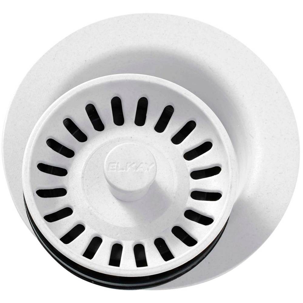 SPS Companies, Inc.ElkayPolymer 3-1/2'' Disposer Flange with Removable Basket Strainer and Rubber Stopper White