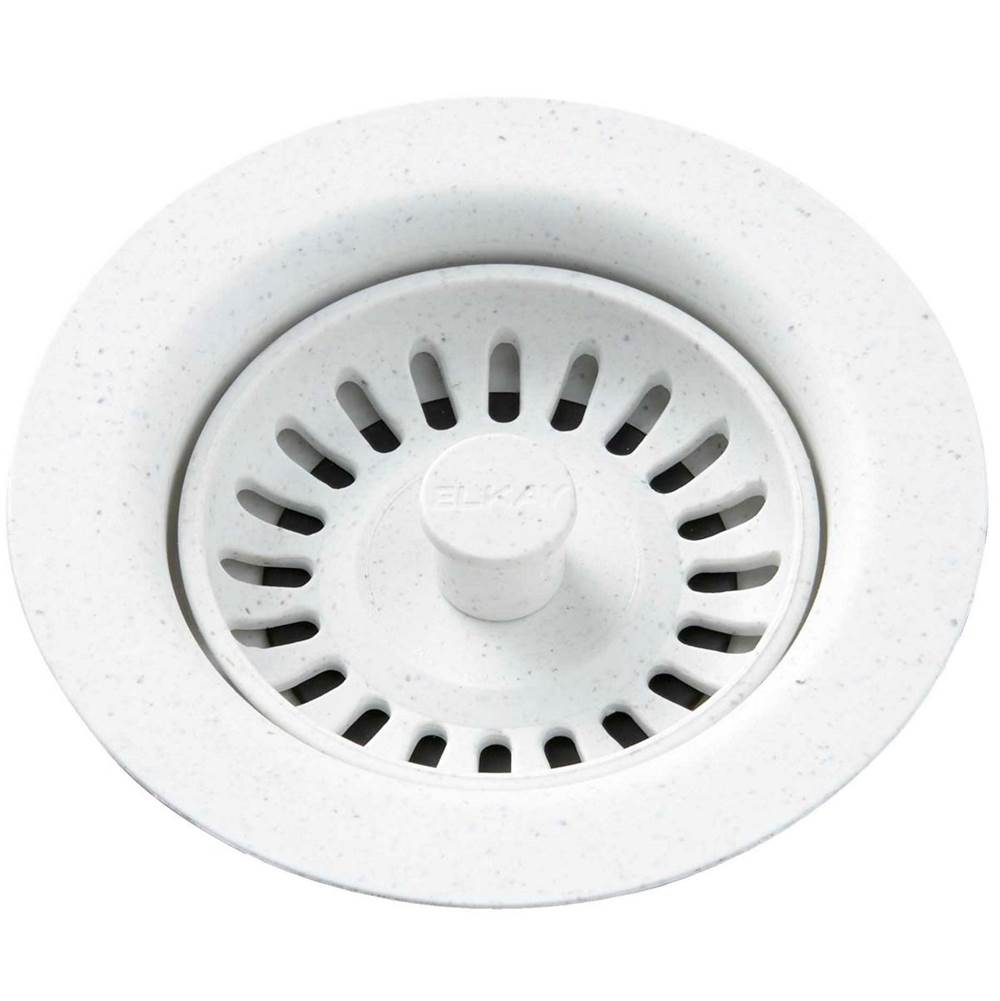 SPS Companies, Inc.ElkayPolymer Drain Fitting with Removable Basket Strainer and Rubber Stopper White