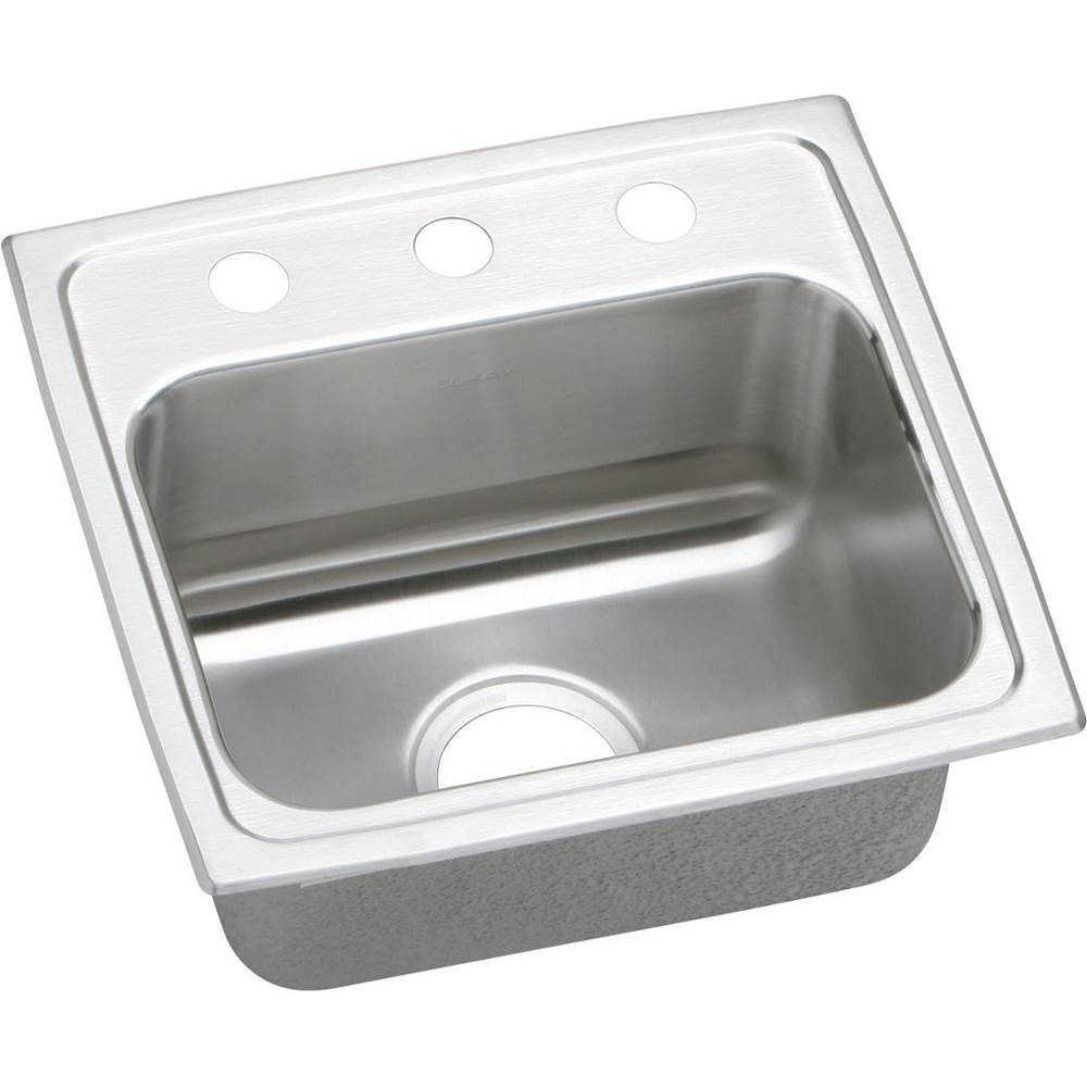 SPS Companies, Inc.ElkayLustertone Classic Stainless Steel 17'' x 16'' x 10-1/8'', Single Bowl Drop-in Sink with Quick-clip