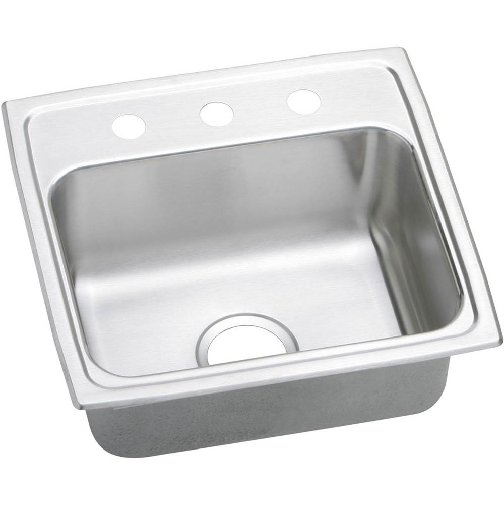 SPS Companies, Inc.ElkayLustertone Classic Stainless Steel 19'' x 18'' x 7-5/8'', Single Bowl Drop-in Sink with Quick-clip