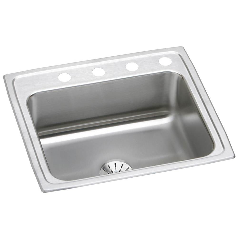 SPS Companies, Inc.ElkayLustertone Classic Stainless Steel 25'' x 21-1/4'' x 7-7/8'', 2-Hole Single Bowl Drop-in Sink with Perfect Drain