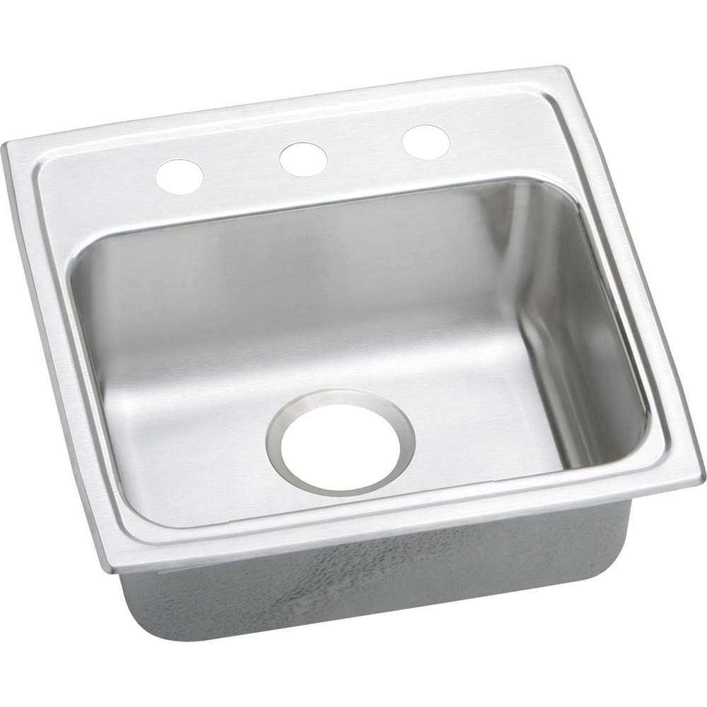 SPS Companies, Inc.ElkayLustertone Classic Stainless Steel 19'' x 18'' x 6-1/2'', MR2-Hole Single Bowl Drop-in ADA Sink with Quick-clip