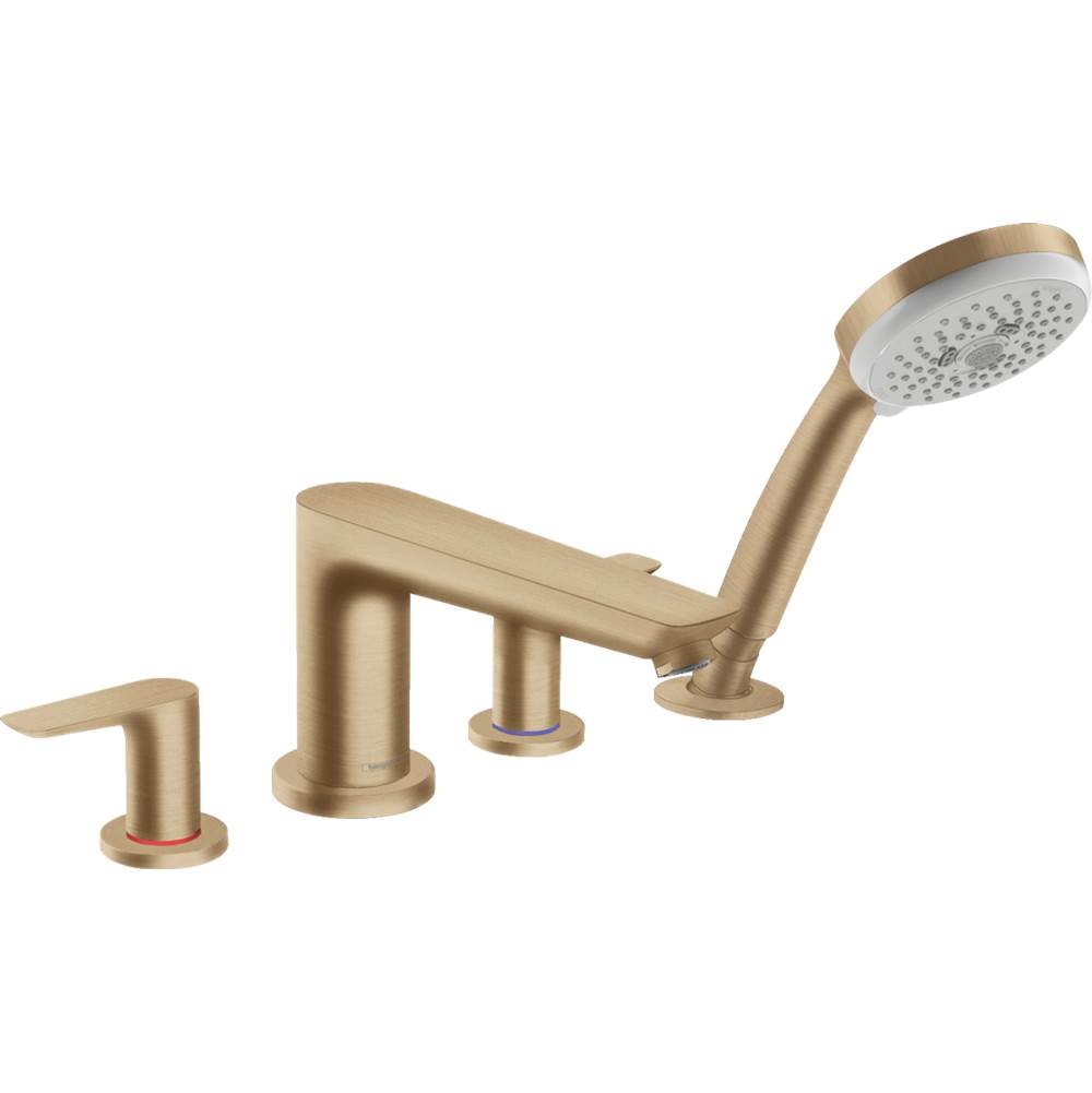 SPS Companies, Inc.HansgroheTalis E 4-Hole Roman Tub Set Trim with 1.8 GPM Handshower in Brushed Bronze