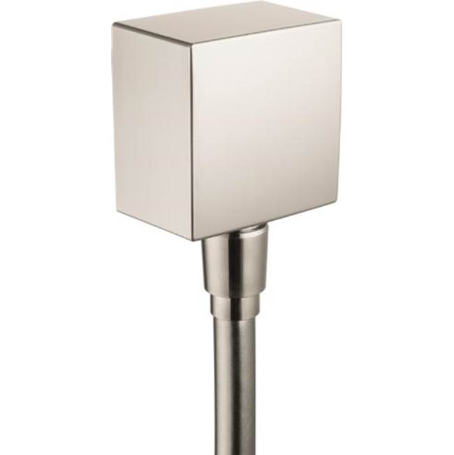 SPS Companies, Inc.HansgroheFixFit Wall Outlet Square with Check Valves in Brushed Nickel