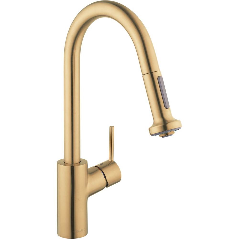 SPS Companies, Inc.HansgroheTalis S² HighArc Kitchen Faucet, 2-Spray Pull-Down, 1.5 GPM in Brushed Gold Optic