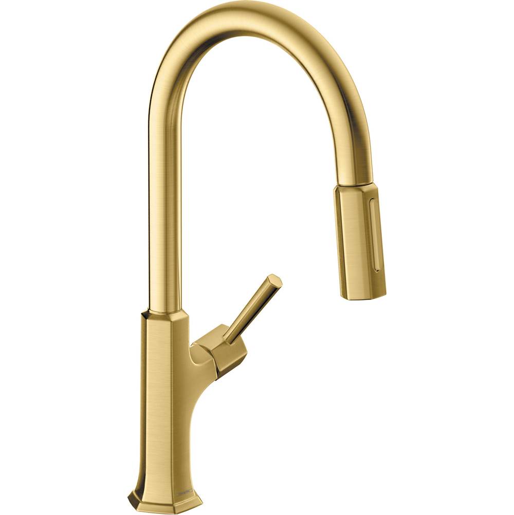 SPS Companies, Inc.HansgroheLocarno HighArc Kitchen Faucet, 2-Spray Pull-Down with sBox, 1.75 GPM in Brushed Gold Optic