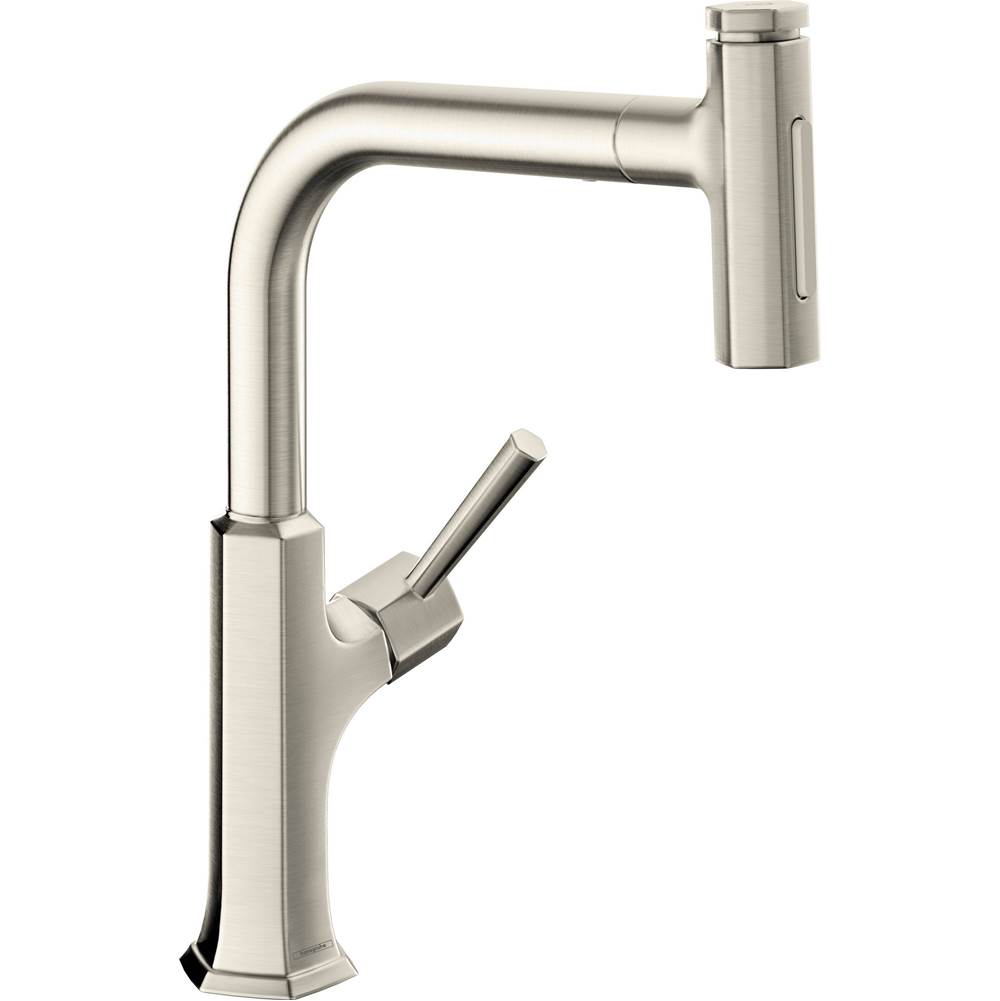 SPS Companies, Inc.HansgroheLocarno HighArc Kitchen Faucet, 2-Spray Pull-Out, 1.75 GPM in Steel Optic