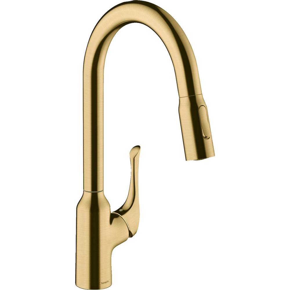 SPS Companies, Inc.HansgroheAllegro N HighArc Kitchen Faucet, 2-Spray Pull-Down, 1.75 GPM in Brushed Gold Optic