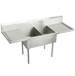 Just Manufacturing - NSFB136-24RL-2-J - Floor Mount Laundry and Utility Sinks