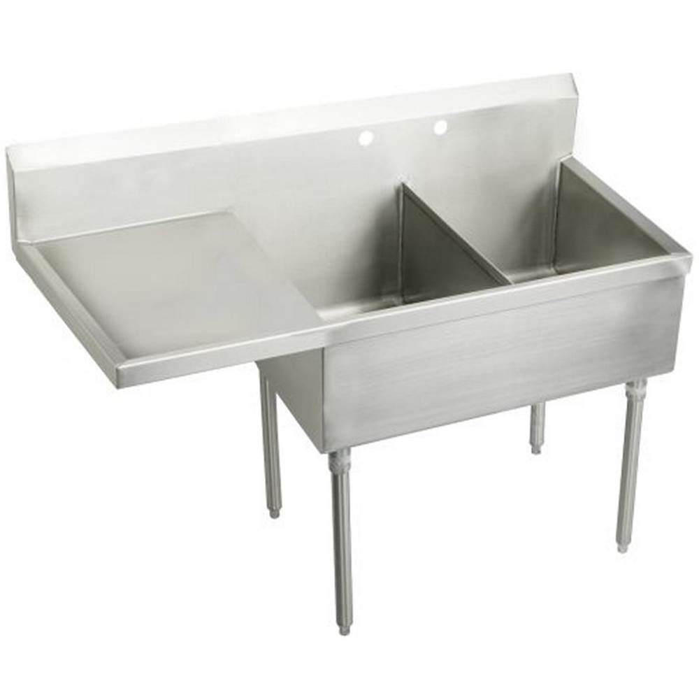 Just Manufacturing Floor Mount Laundry And Utility Sinks item NSFB230-24L-2-J