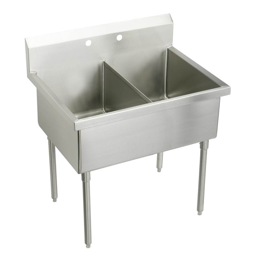 Just Manufacturing Floor Mount Laundry And Utility Sinks item SB242-2-J