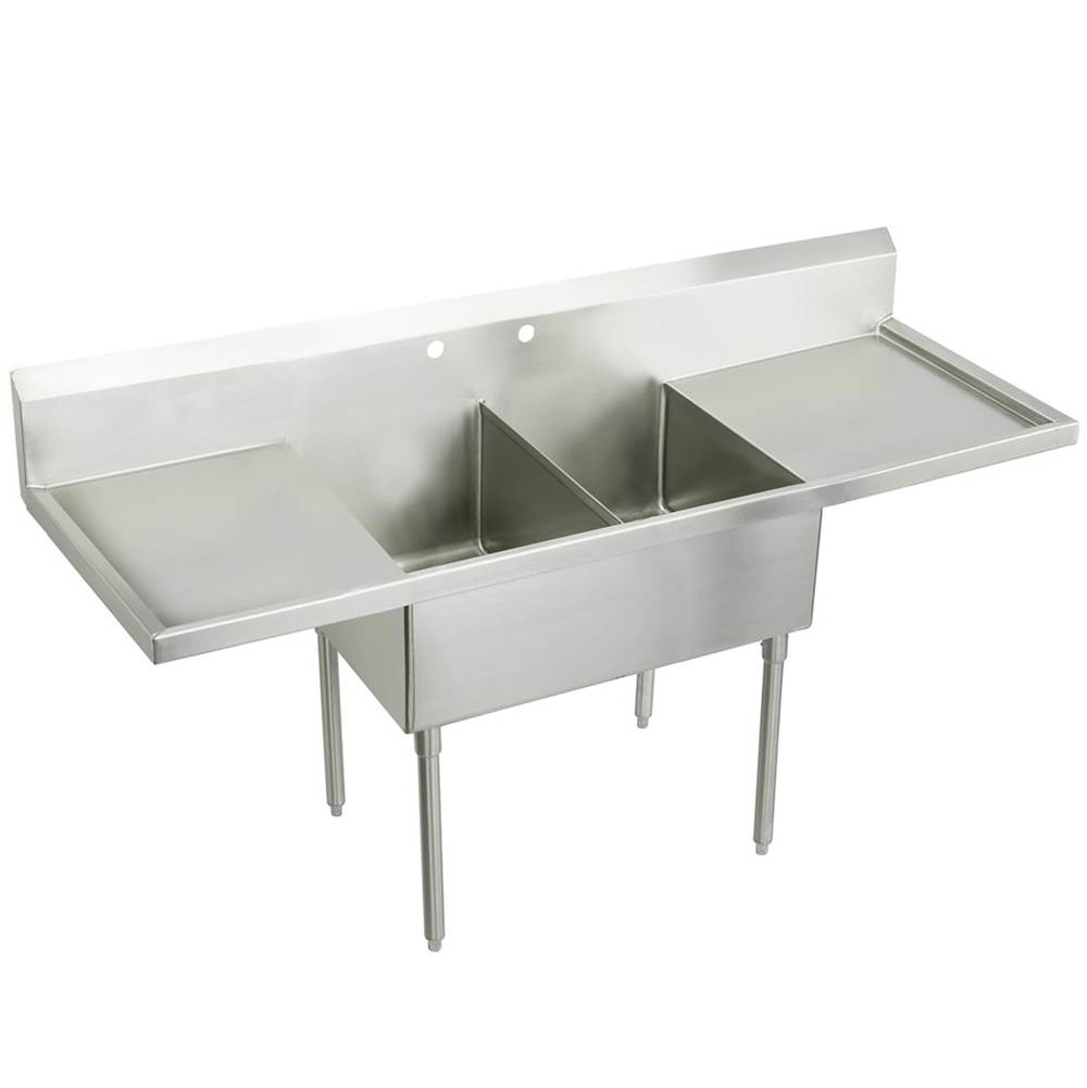 Just Manufacturing Floor Mount Laundry And Utility Sinks item SB260-24RL-2-J