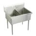 Just Manufacturing - SB260-2-2-SD-J - Floor Mount Laundry and Utility Sinks