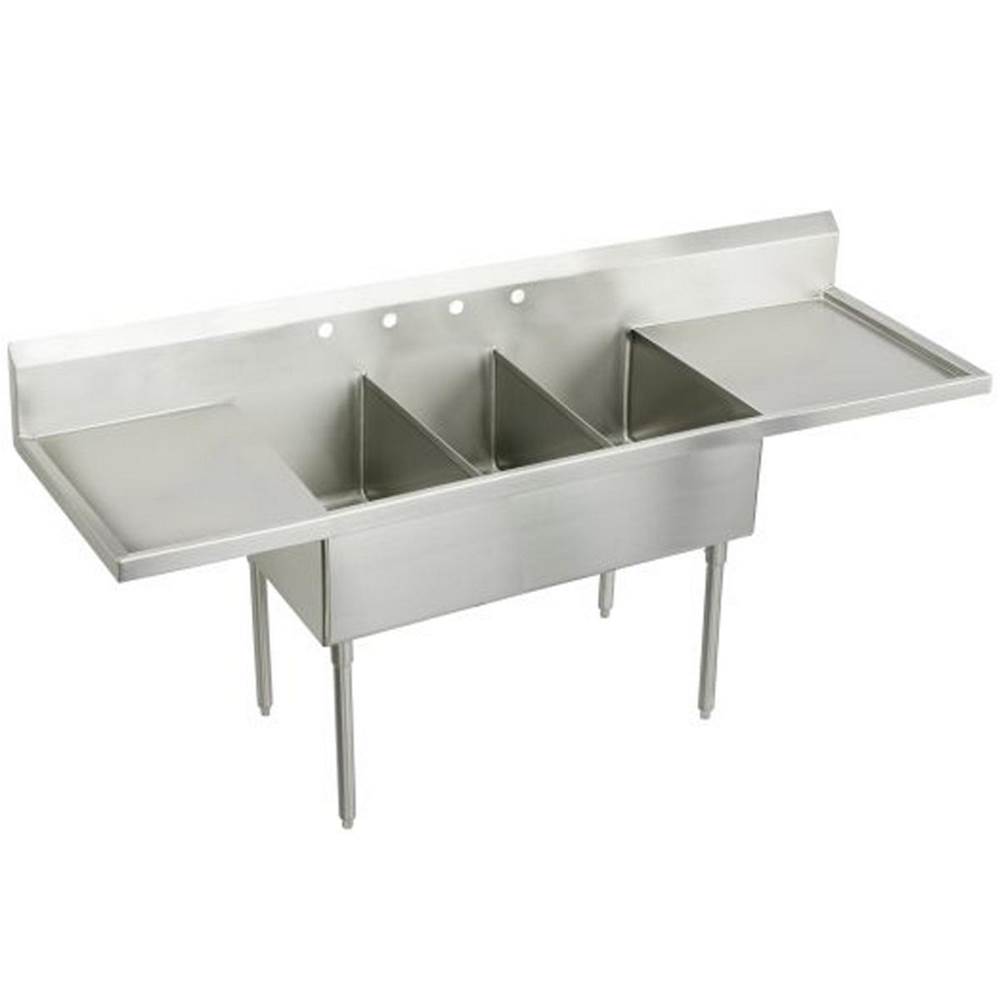 Just Manufacturing Floor Mount Laundry And Utility Sinks item SB354-24RL-0-J