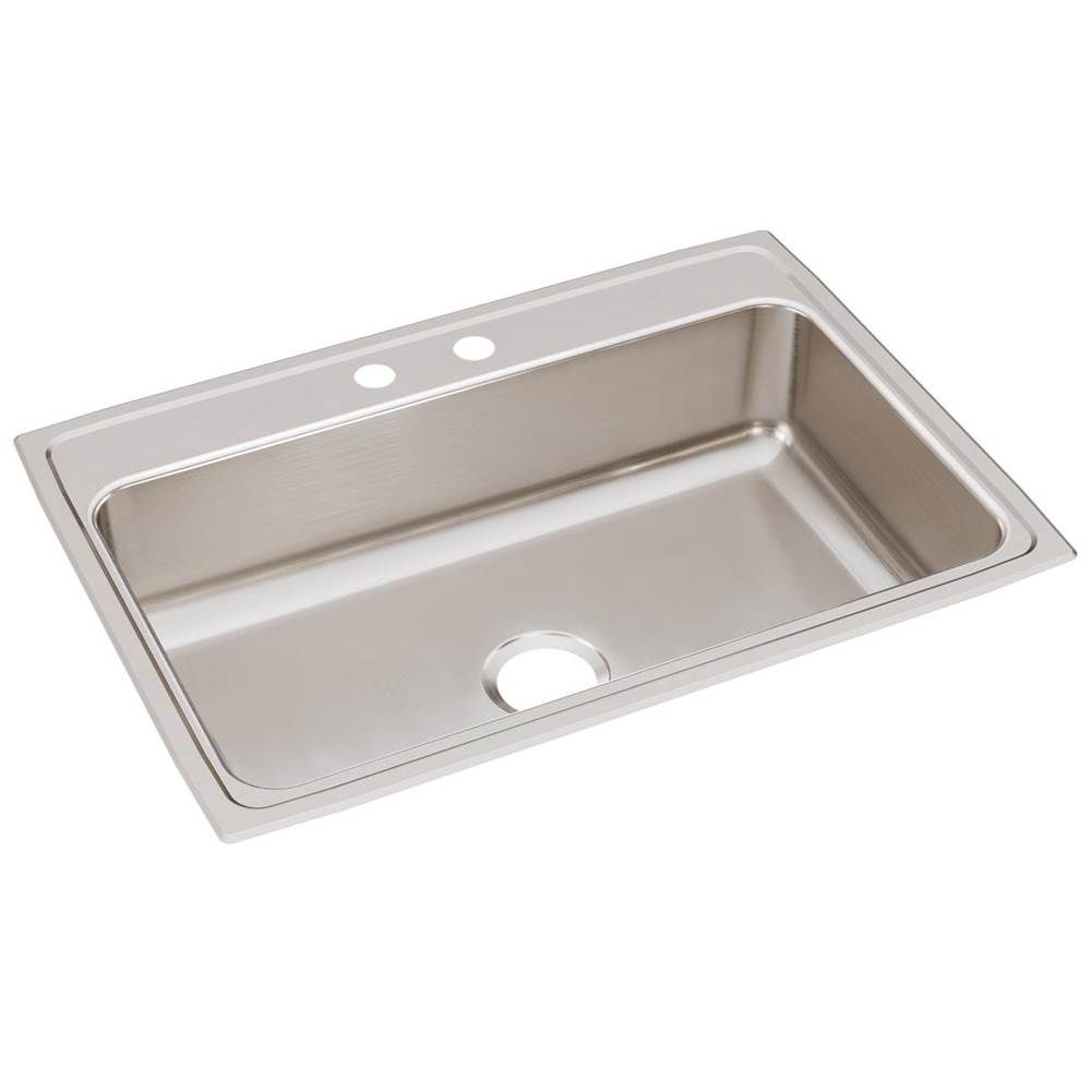 SPS Companies, Inc.Just ManufacturingStainless Steel 31'' x 22'' x 7-5/8'' MR2-Hole Single Bowl Drop-in Sink