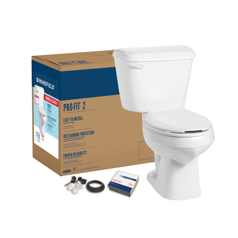 SPS Companies, Inc.Mansfield PlumbingPro-Fit 2 1.28 Elongated Complete Toilet Kit